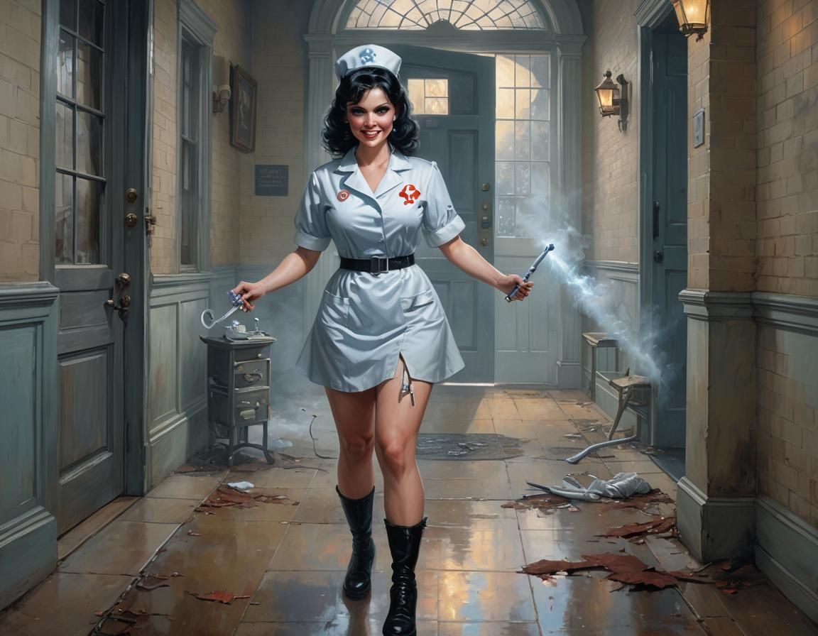 "Night Nurse In The Asylum" : Fantasy.02
