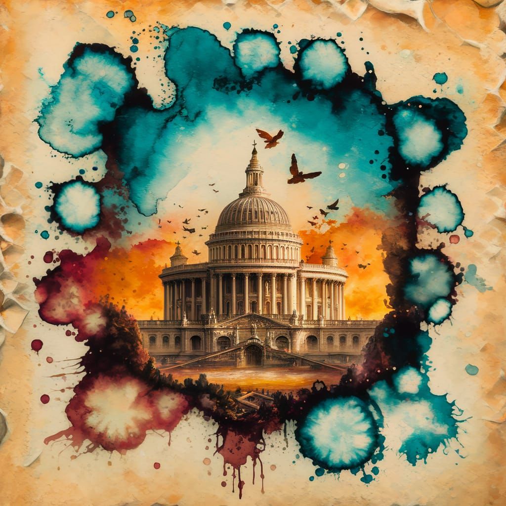 Surreal Dreamscapes in a Forgotten City during the Golden Ho...