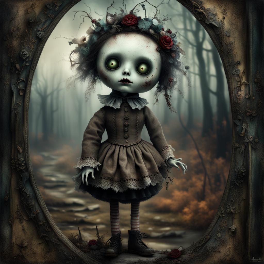 Surreal, Muted-Toned Doll Lurks in Storybook Whimsy