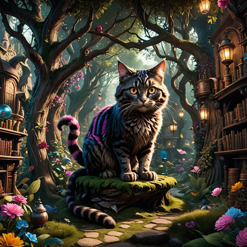 Fantastical Wonderland Landscape in Harry Potter Style