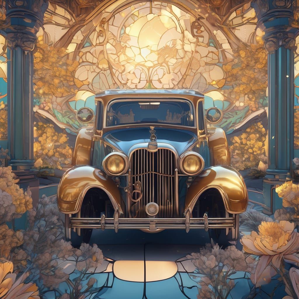 Dreamy Ostriches in a Whimsical World