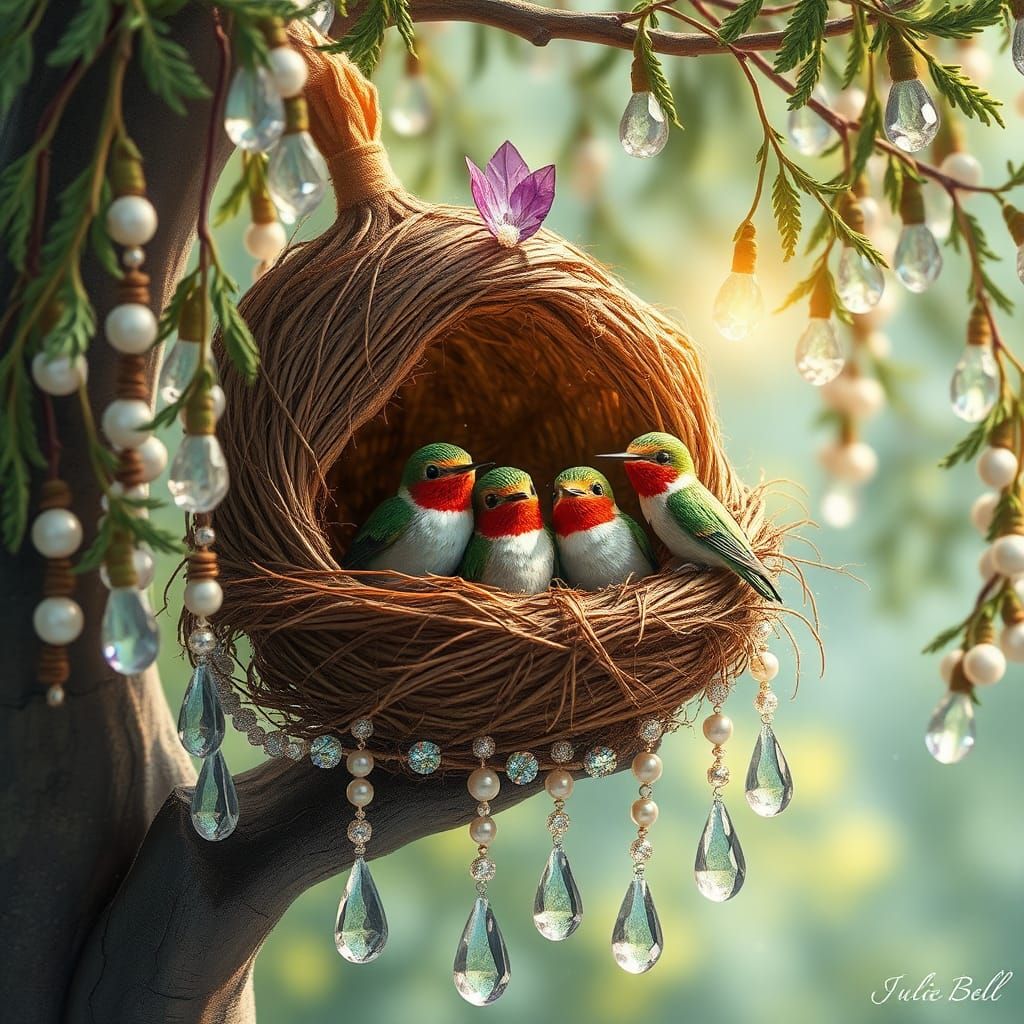 Enchanted Arboreal Oasis in Whimsical Fairy Tale Style