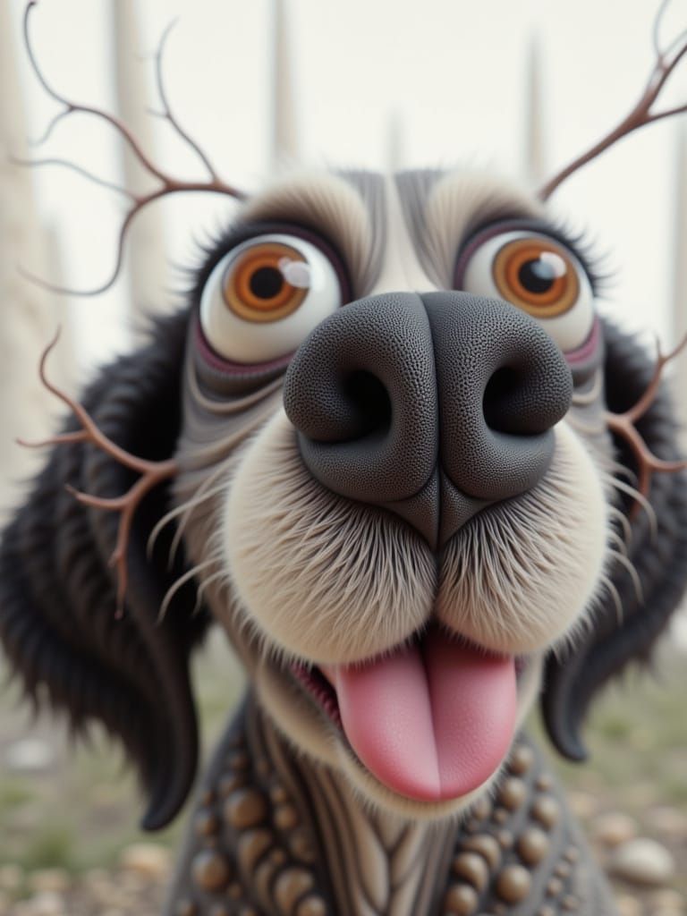 Vibrant Star Caricature in Expressive Digital Art