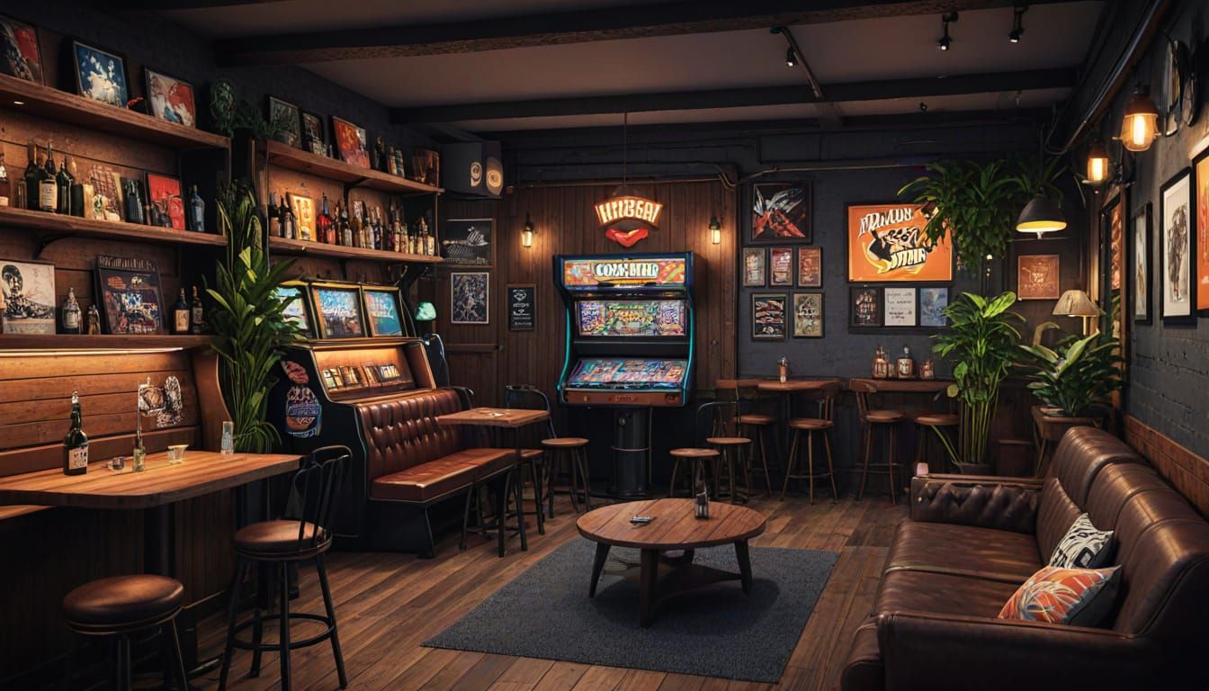 Irish Pub with Cozy Corner and Mahogany Bar