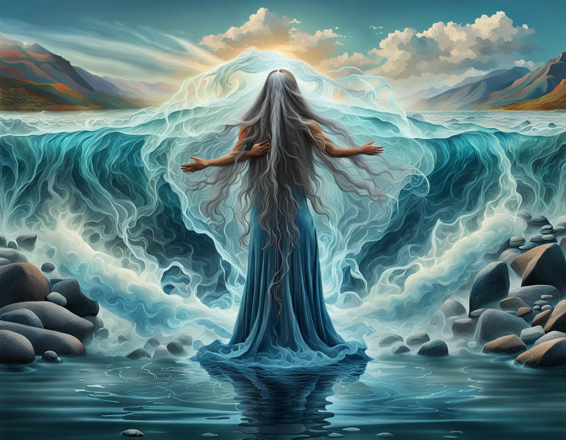 Surreal Digital Collage of Gratitude and Self-Discovery