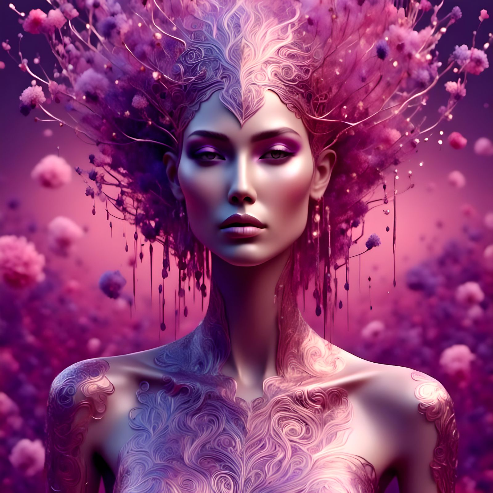 Hyper-Realistic Portrait of a Cool Woman in Photorealistic S...