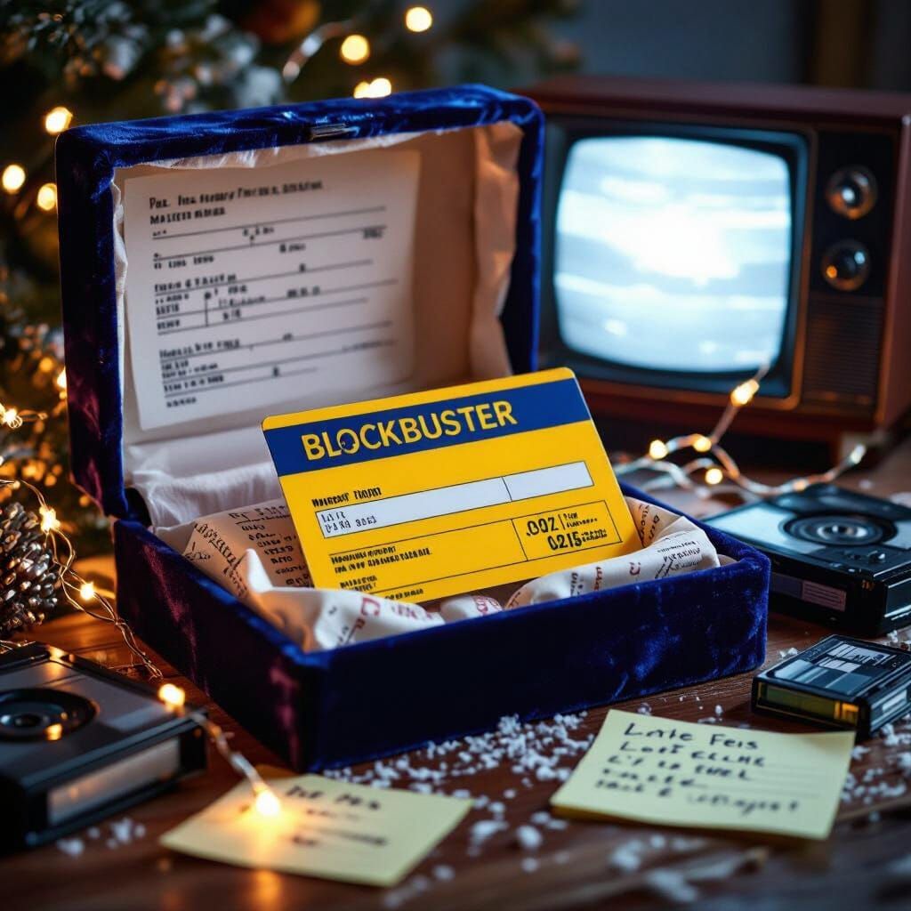 Nostalgic Blockbuster Card Gift in Velvet Box