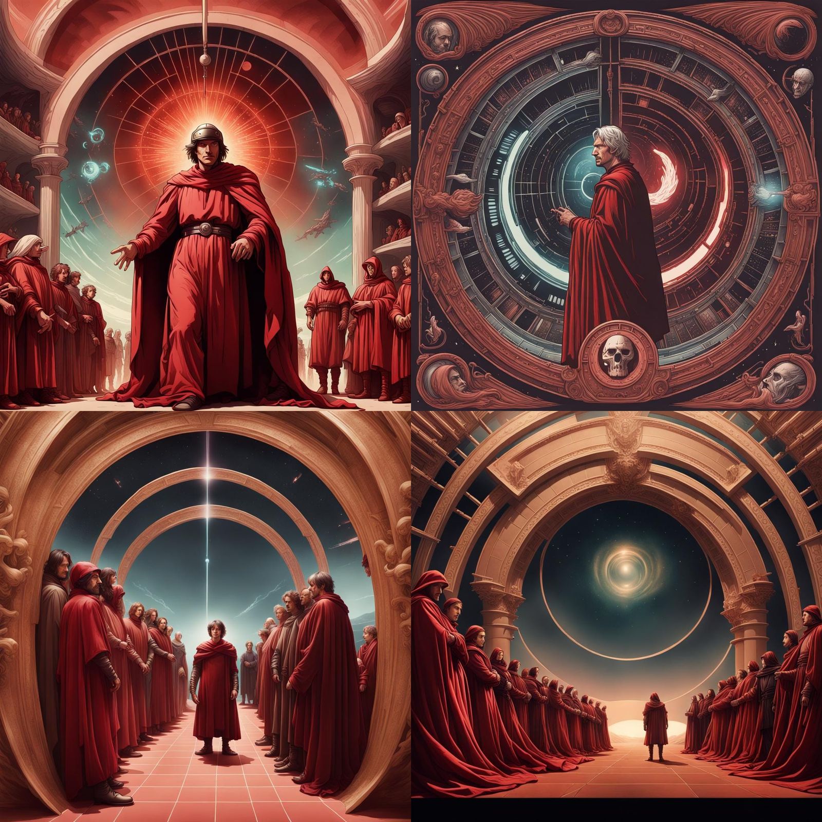 Dante's Cosmic Odyssey in a Galactic Realm