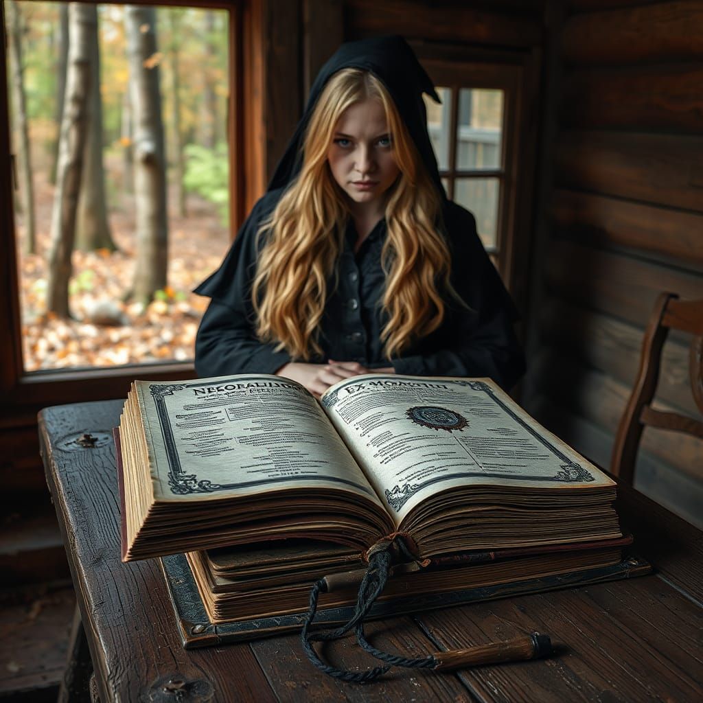 Surreal Witch Unveils Dark Secrets in Necronomicon Ex-Mortis...