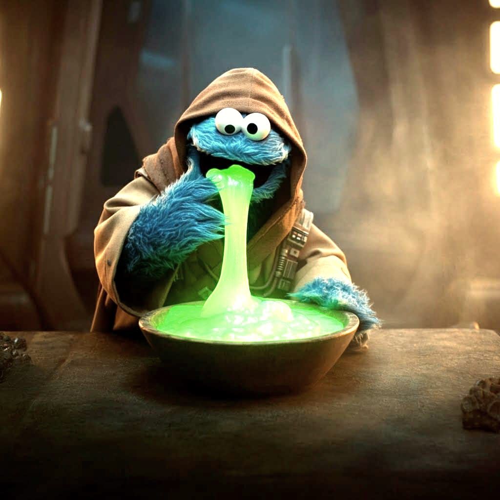 Cookie Monster in a Galactic Conquest