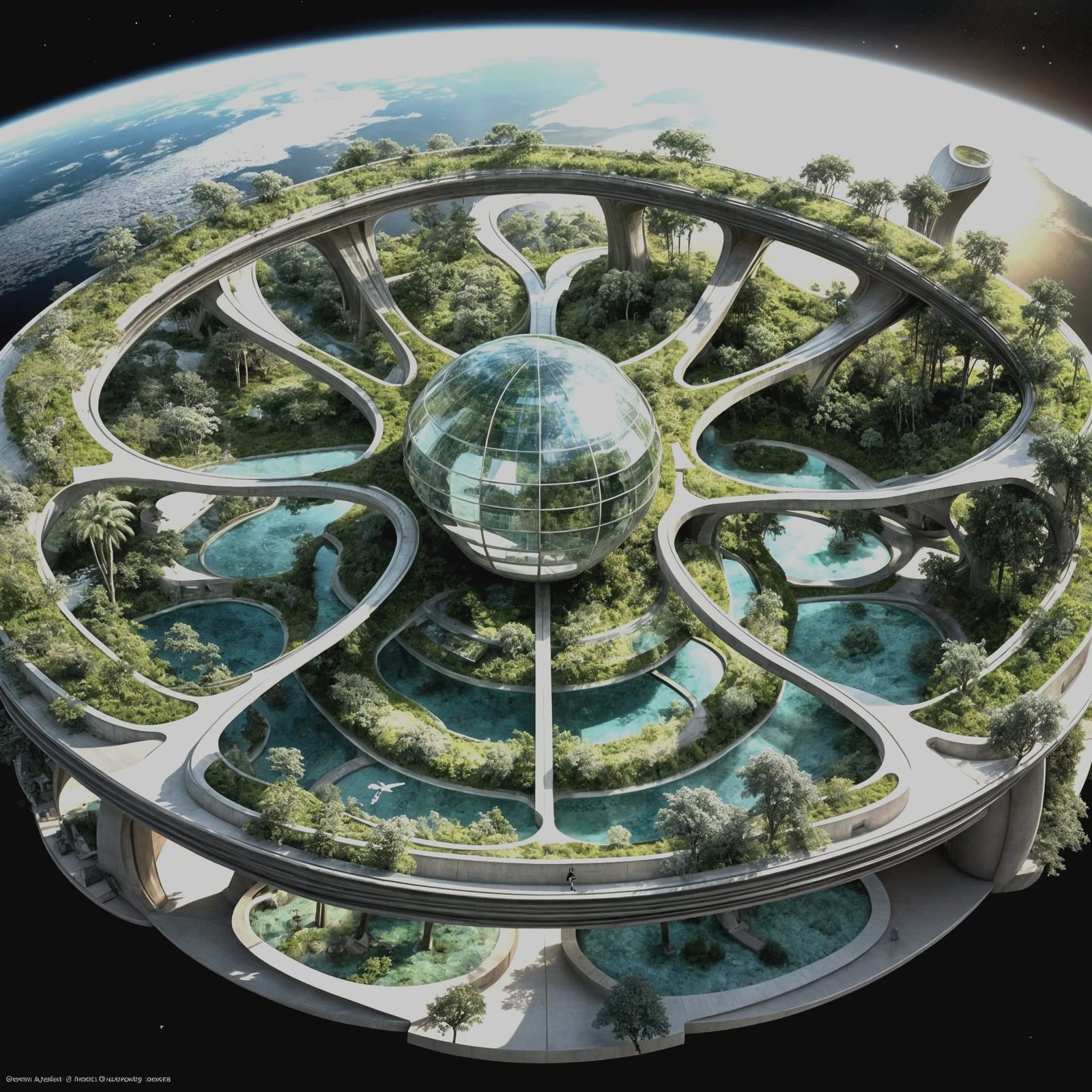 Sovereign of the Stars: Futuristic Eco-Haven in Synchronous....
