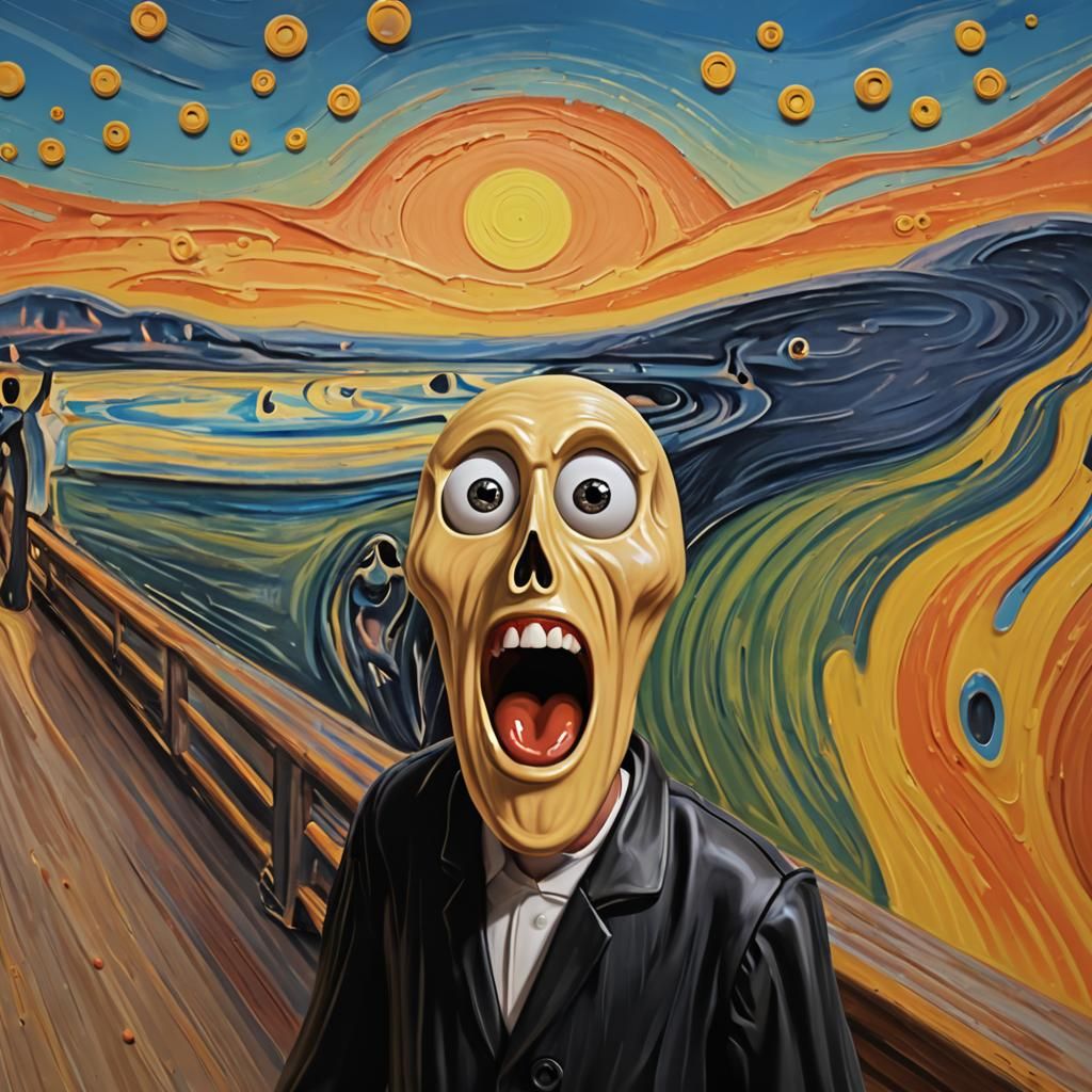 Reimagined Scream with Googly Eyes and Reigning Queens