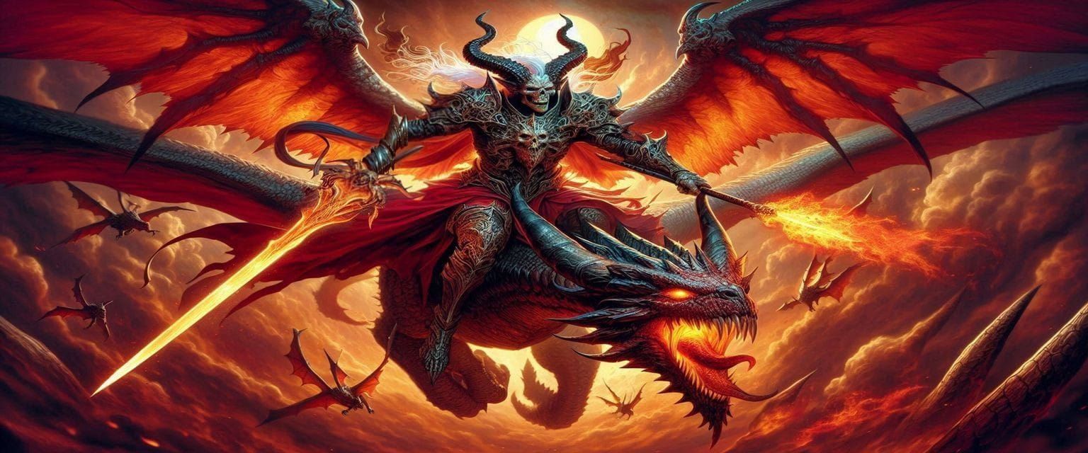 Medieval Warrior in Crimson Cloak Wields a Broad Sword