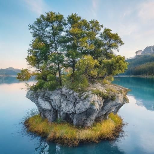 Hopeful Serene Landscape of Radiant Joy