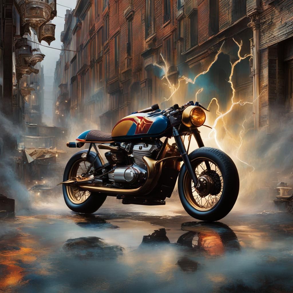 Super hero motorcycle cafe racer