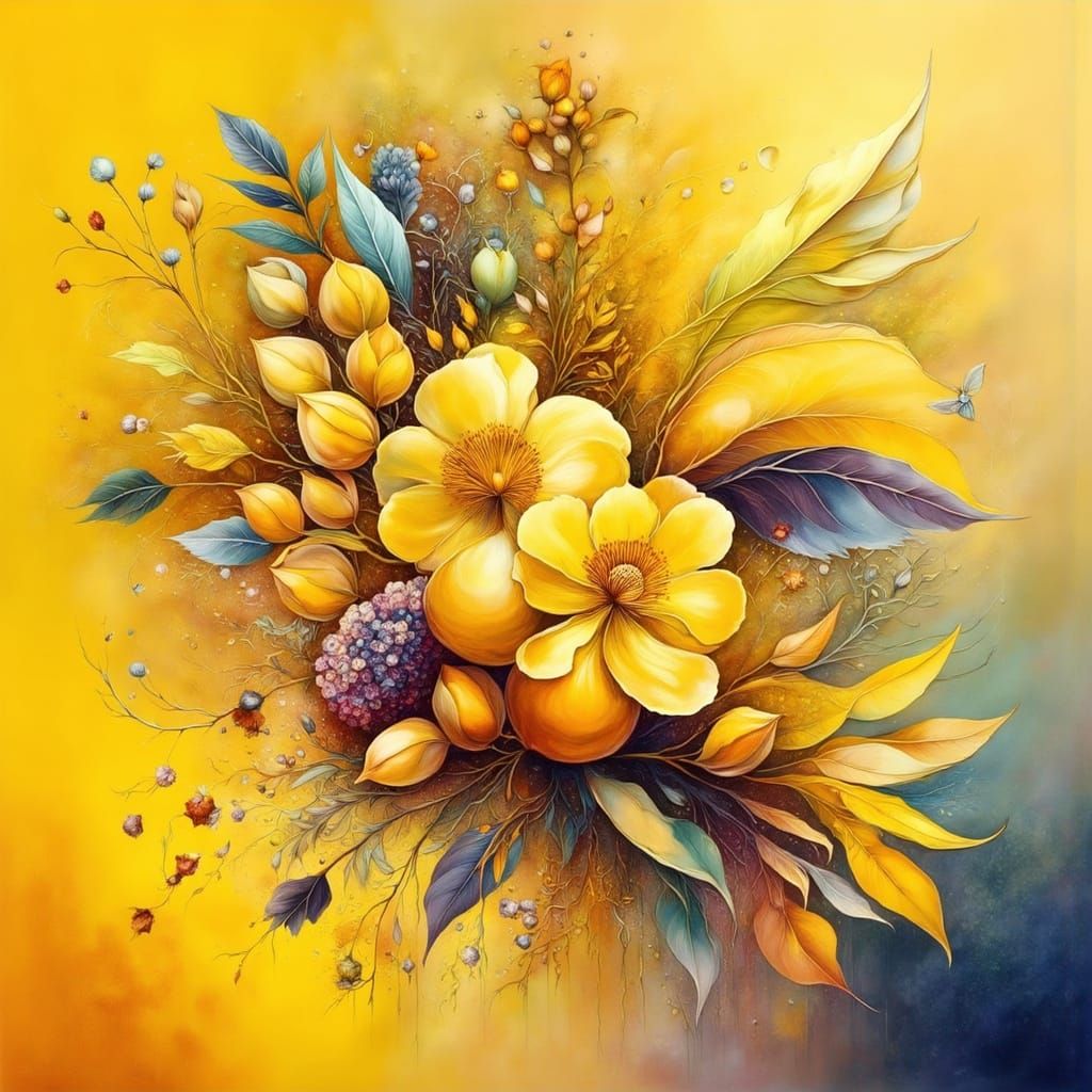 Surreal Cubist Floral Art Inspired by Nature