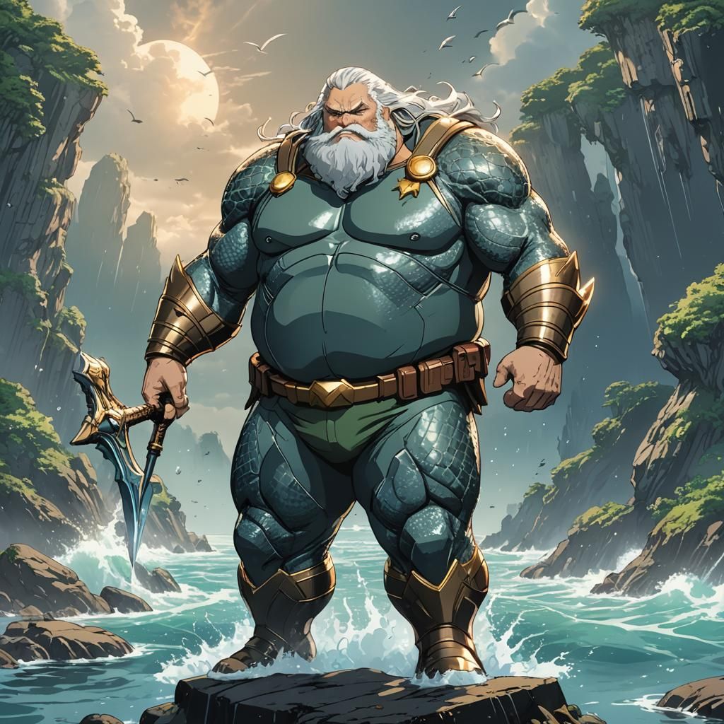 Aquaman in Painful Pose, Image Comics Style