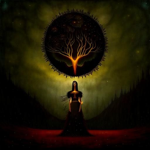 Dark Fantastical Landscape Inspired by Surrealism