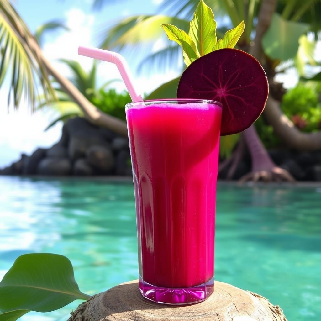 Tropical Island Elixir with Beetroot and Ginger