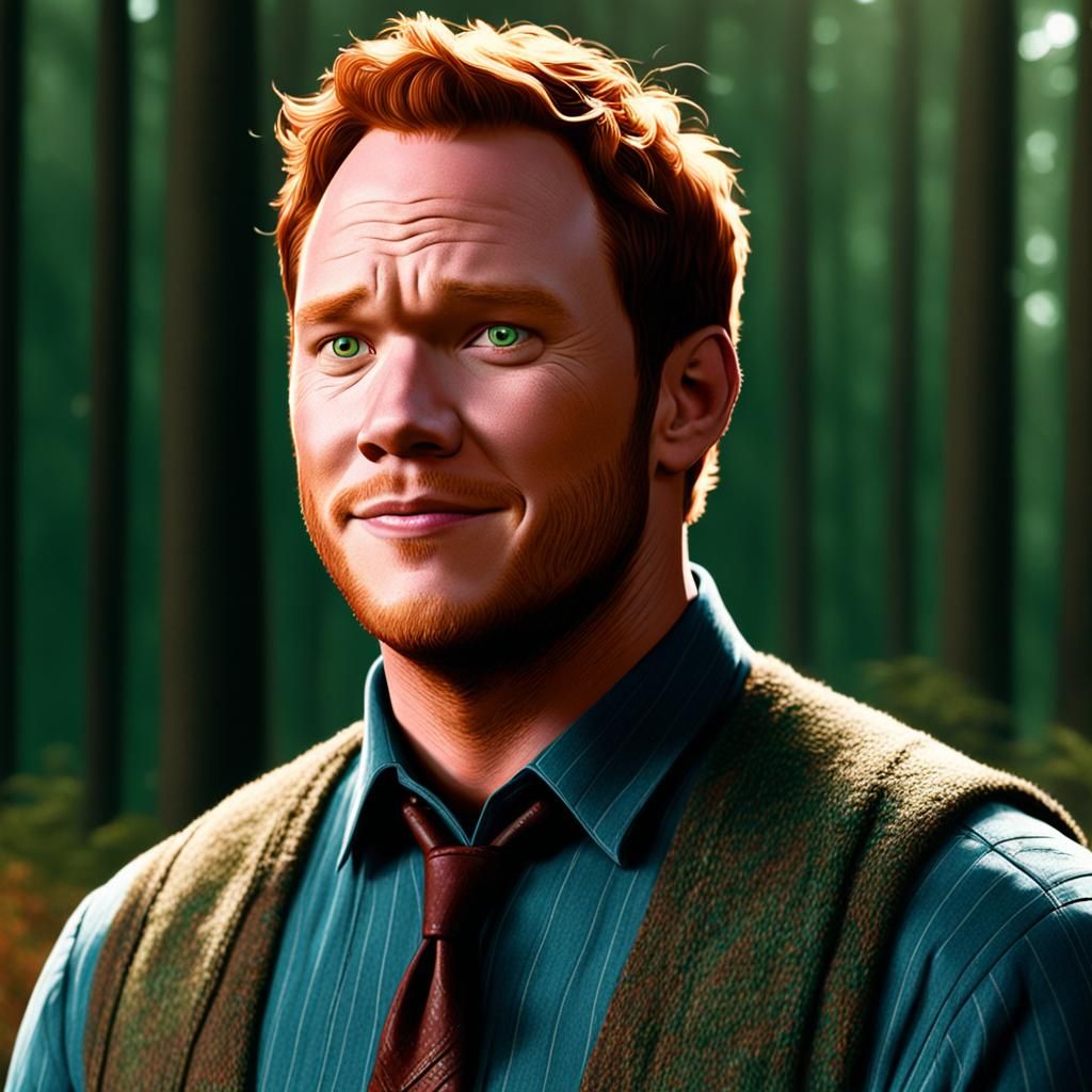 Arthur Weasley but it's Chris Pratt