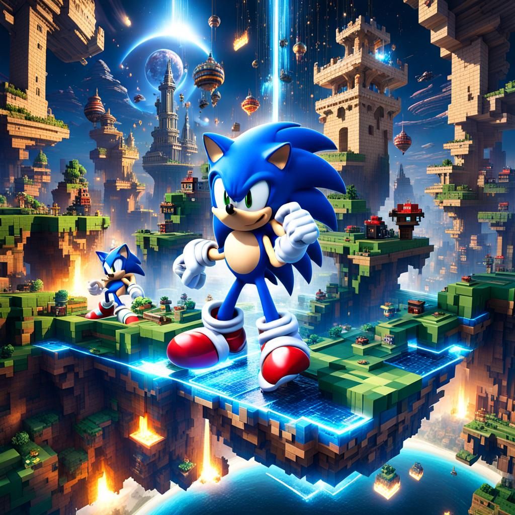 Cosmic Convergence of Worlds - Sonic, Mario, and Minecraft U...