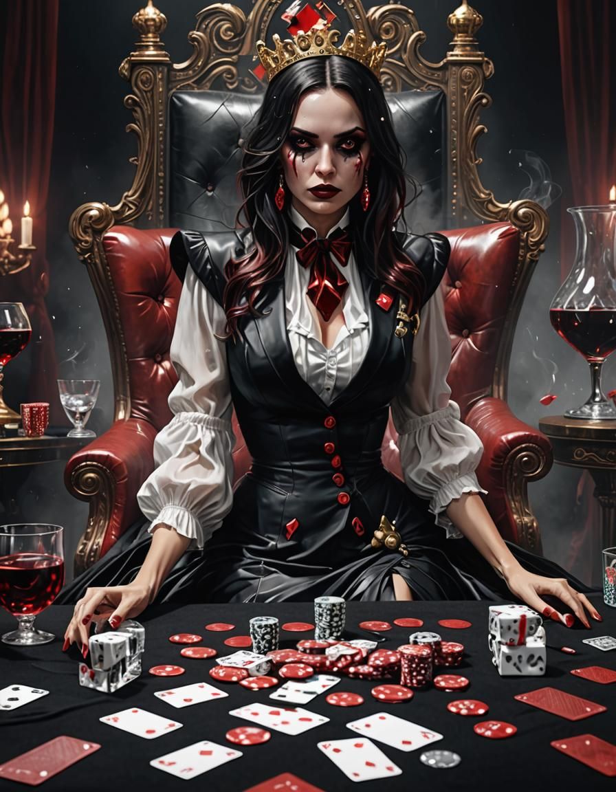 Hyper-Realistic Goddess of Gambling Madness