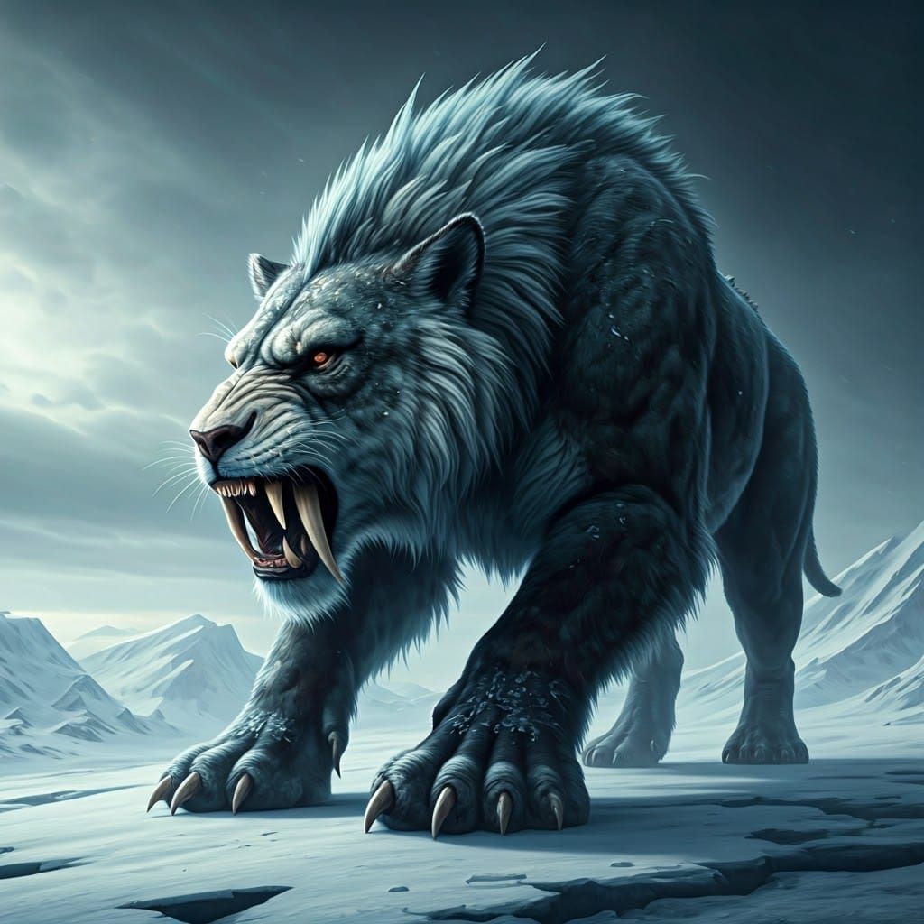 Dark Arctic Beasts Emerge in Cinematic Realism