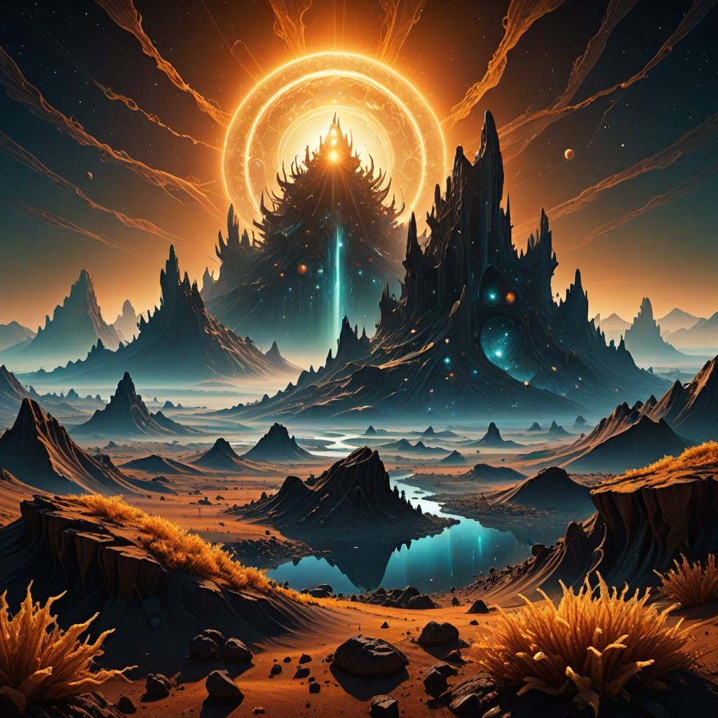 Surreal Crystal Wastes of Xylophia-IV