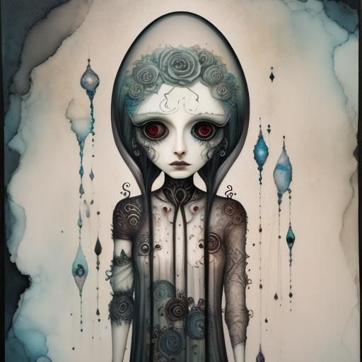 Surreal Exploration of Inner Void in Faded, Hyperdetailed Ar...