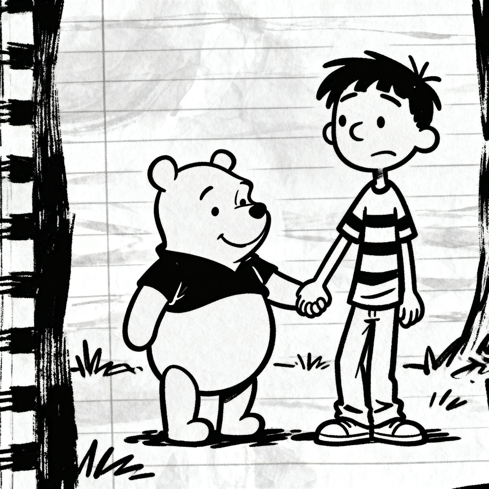 Winnie the Pooh and Greg Heffley Together