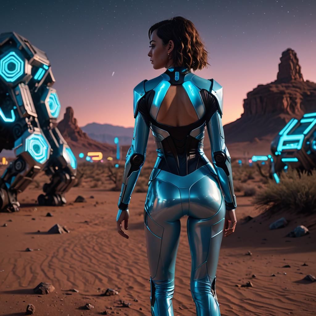 Glamorous Cyberpunk Oasis Dance