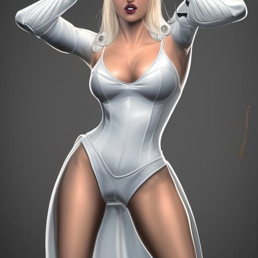 Emma Frost, the White Queen: Hyperdetailed Concept Art