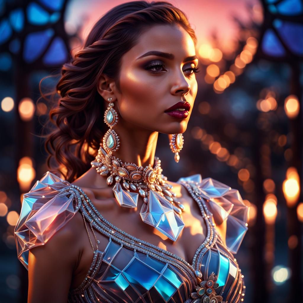 Ethereal Beauty in Glassy, Dreamlike Splendor