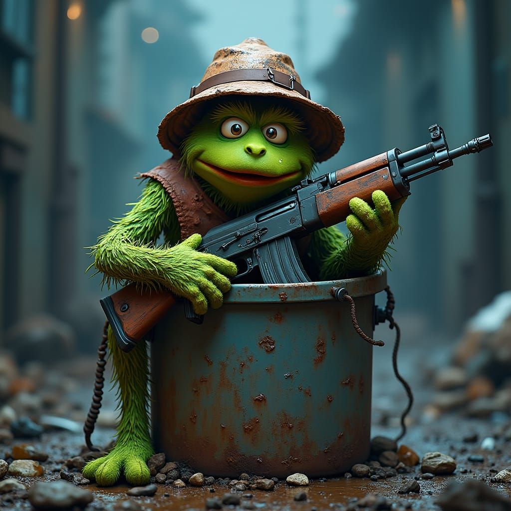 Gritty Trash Can Warrior