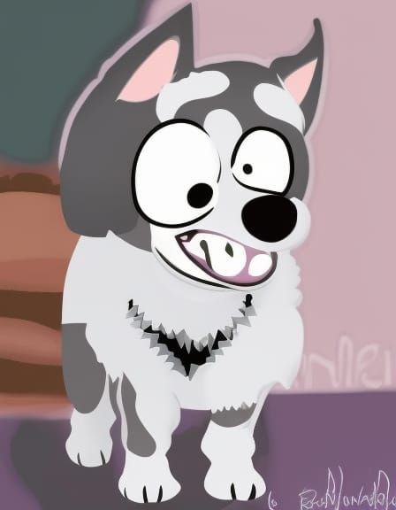 Adorable Blue Heeler Puppy in a Digging Scene