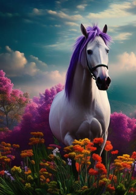 🔆☪️🌸Flowers & Horse🌸☪️🔆