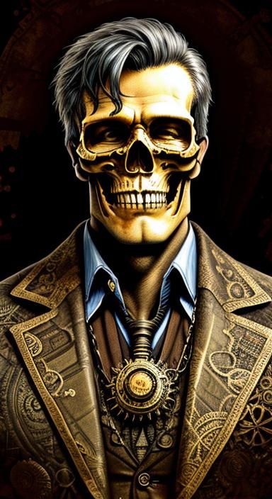 Steampunk Superman in Batik Fashion