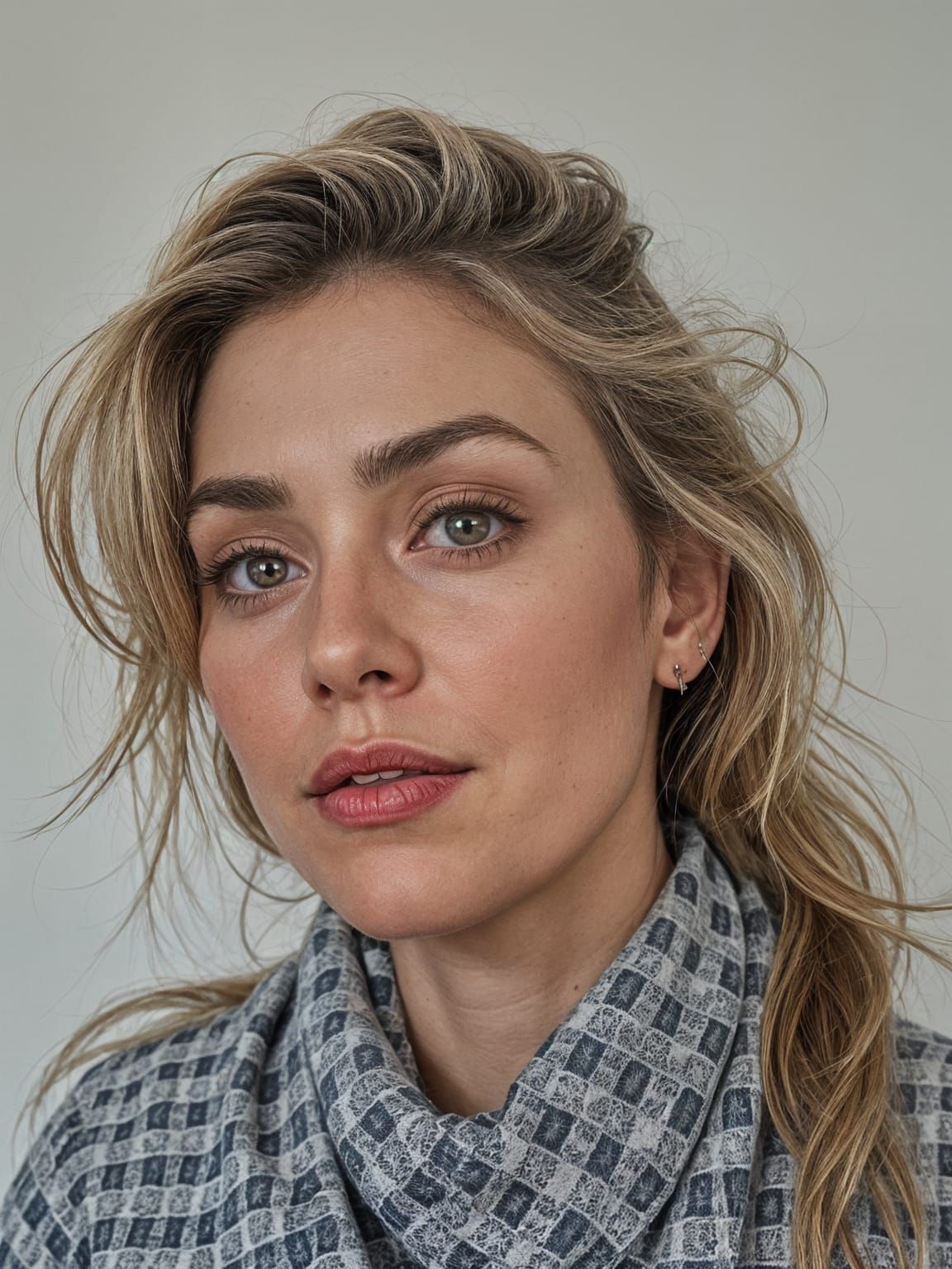 Simple AI Generated Portrait of a Face