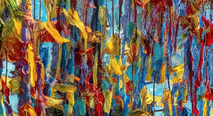 Surreal Wind Chimes Dance in the Breeze