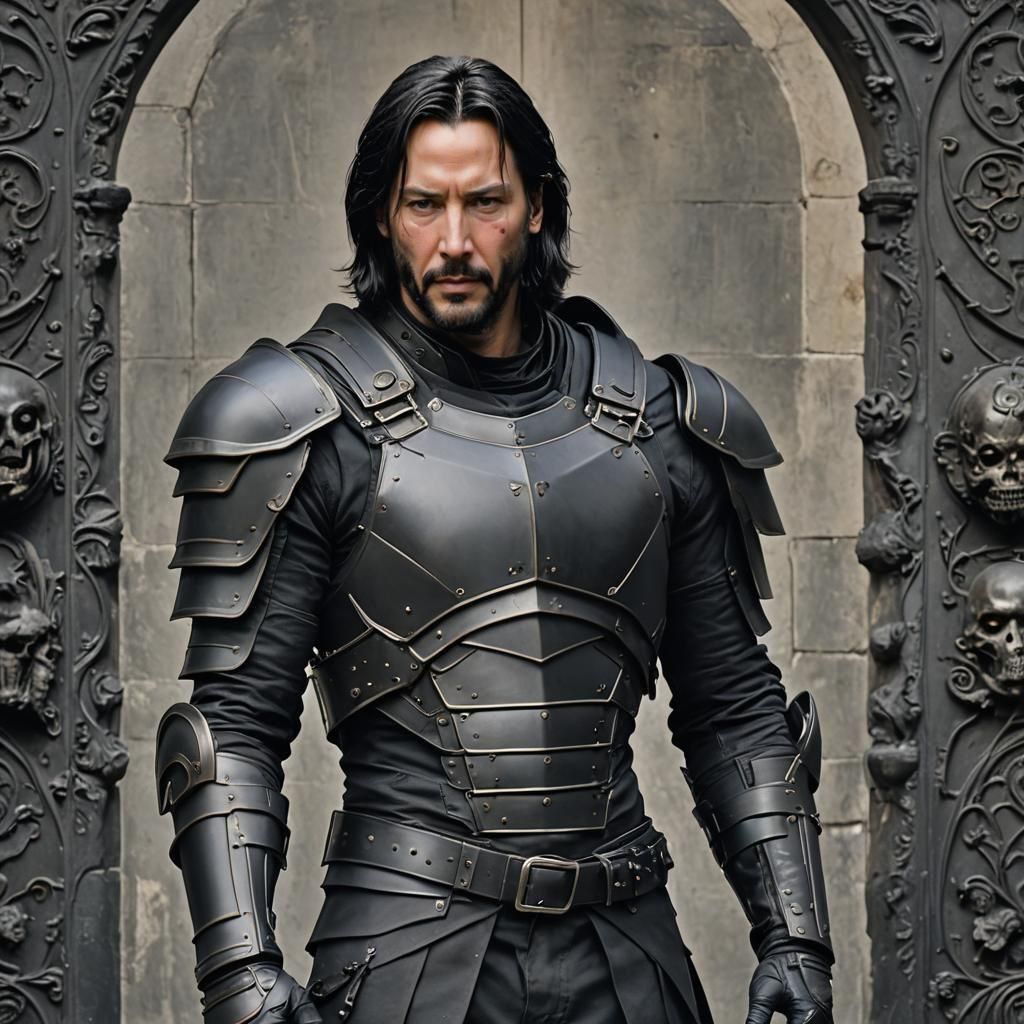 Keanu Reeves Wears Dark Gothic Armor