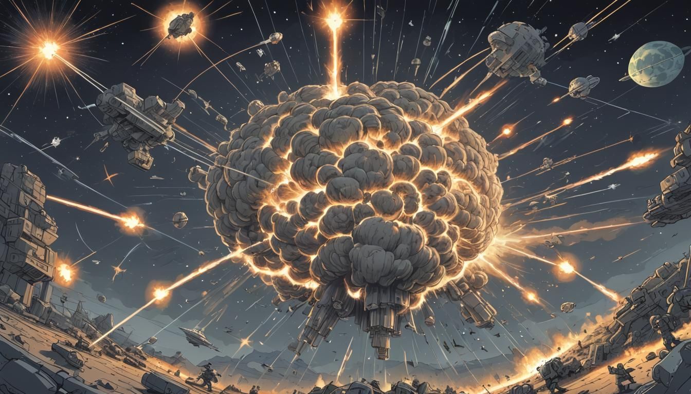 Nuclear Apocalypse in Cartoonish Long Exposures