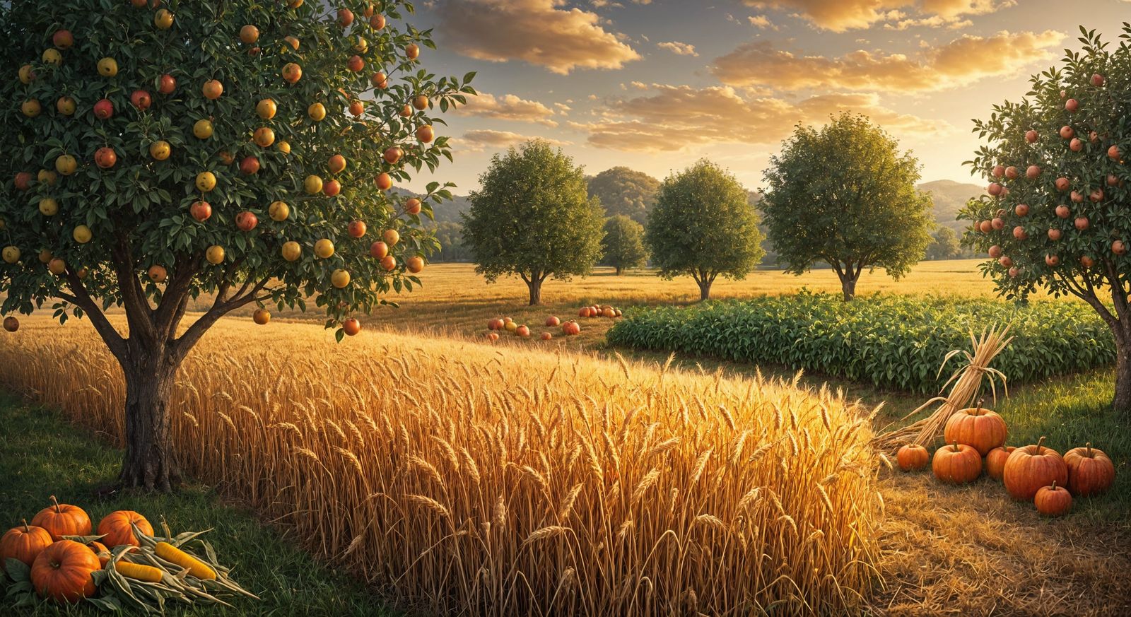 Golden Wheat Field Ready for Harvest