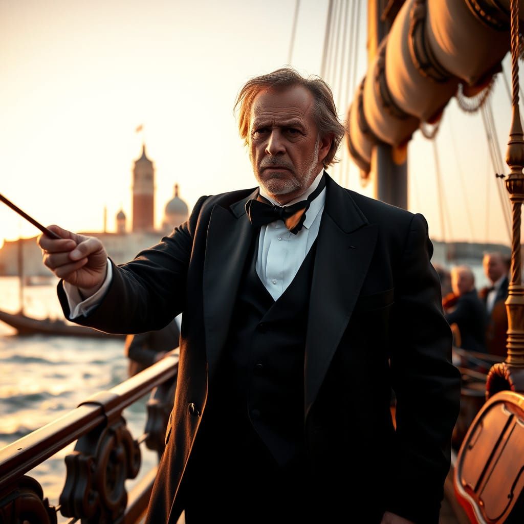 Italian Conductor Leads Symphony on Venetian Barge
