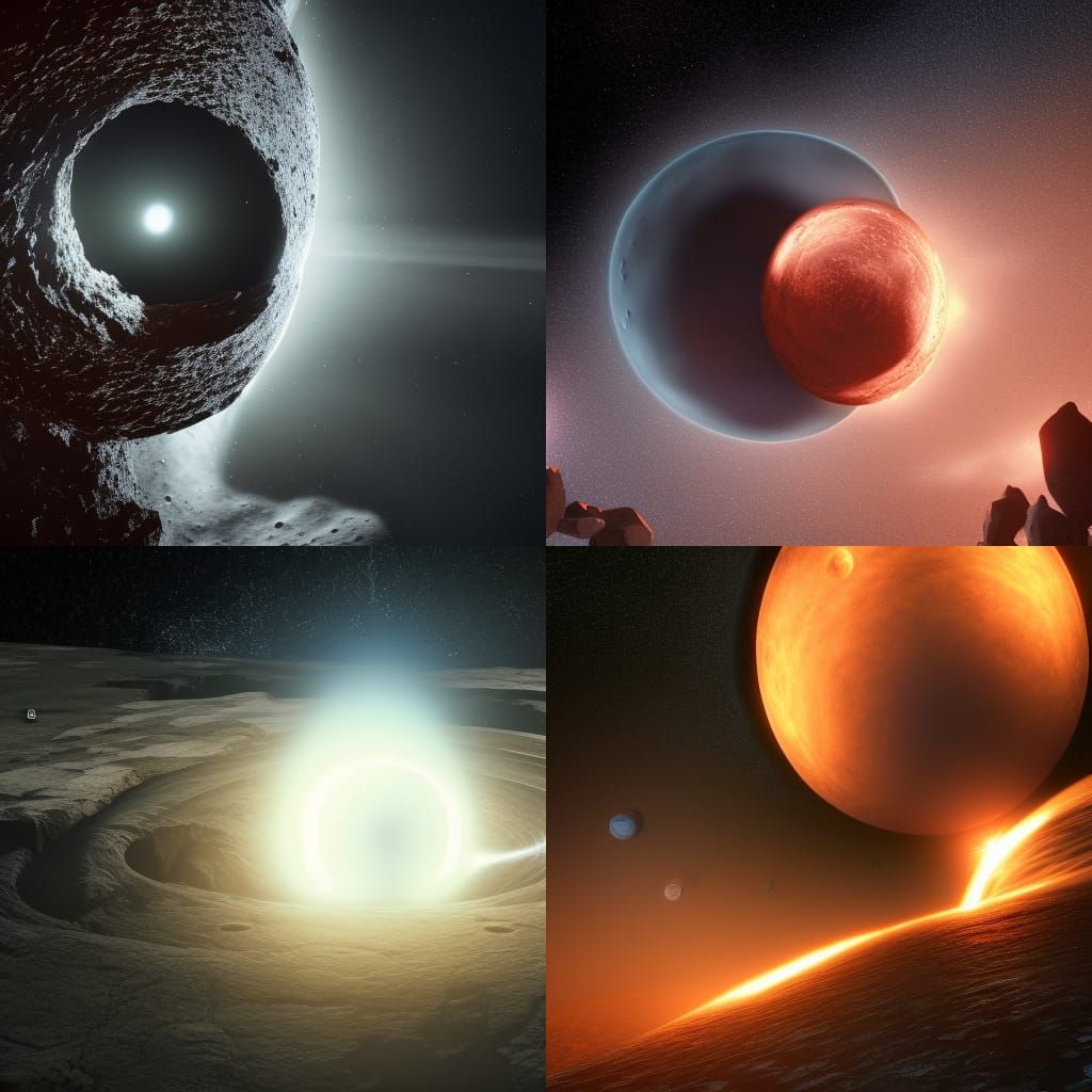 Epic Black Hole Devours Lunar Masses in Unreal 5 Cinematic S...