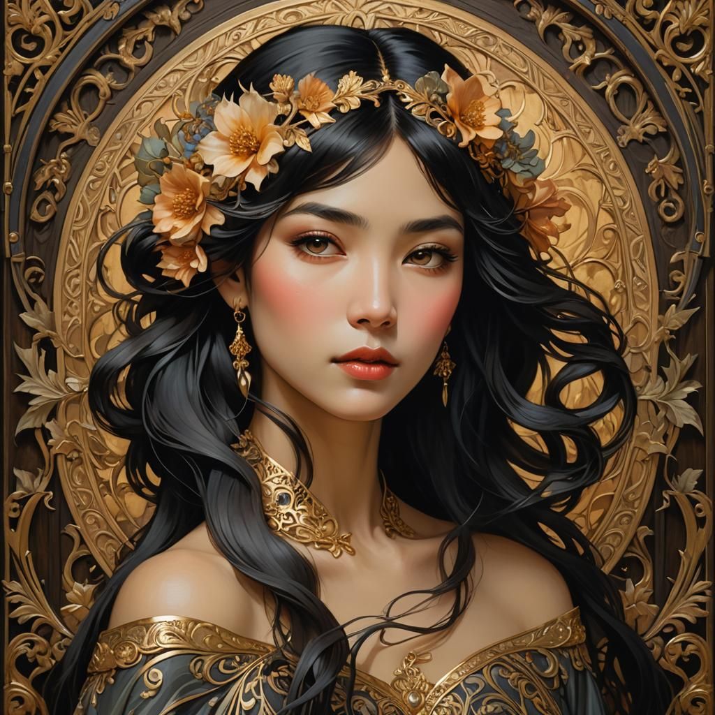 Ethereal Anita Rachman in Ornate Mystical Hues