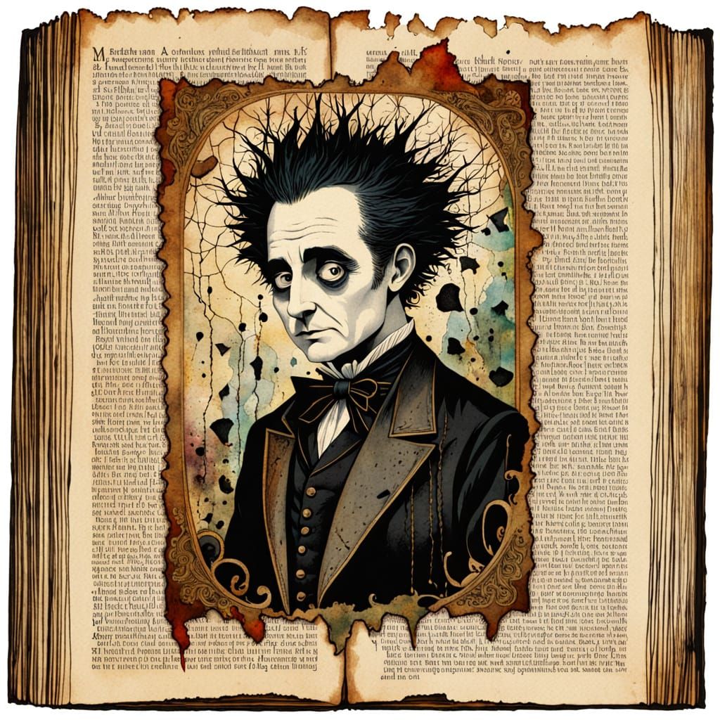 Eerie Golden Age Portrait of a Strange Male Figure