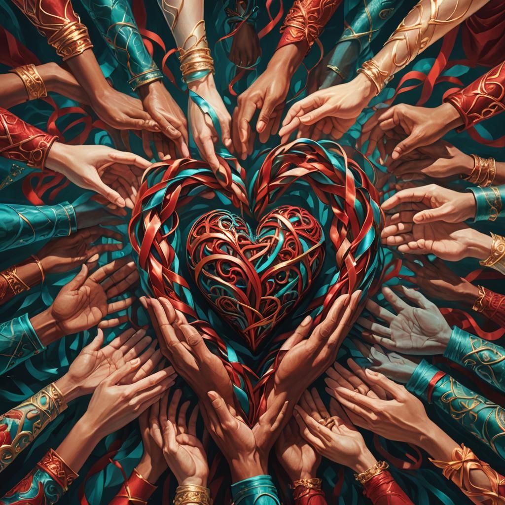 Love Unites: A Heart of Solidarity
