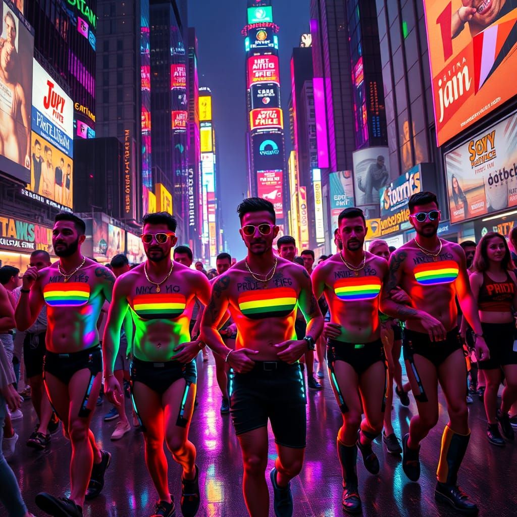 Cyberpunk Pride Parade