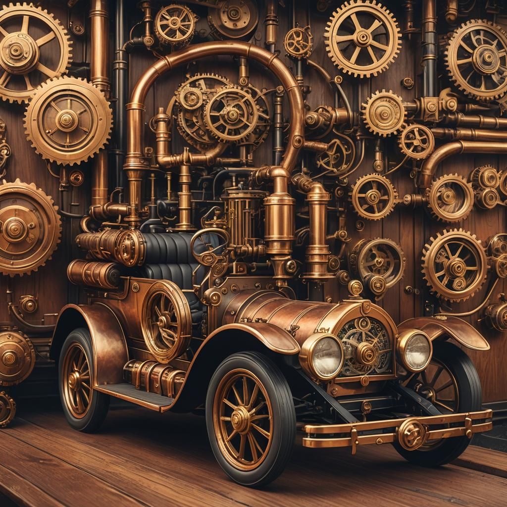 Timeless Steampunk Automobile