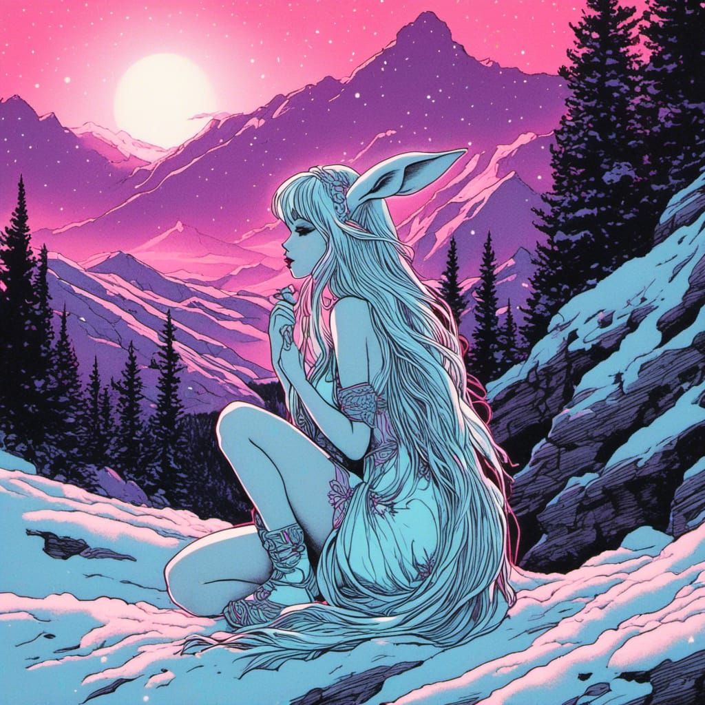 snow bunny fairy goddess